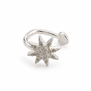 CUFF CRISTAL PLATA 925