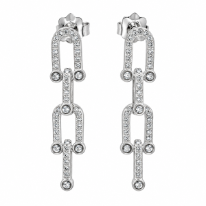 AROS CRISTAL DE PLATA 925