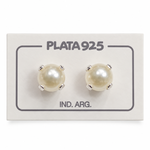 AROS PERLA ENGARZADA 8MM