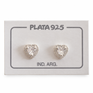 Aros con Cristal de Plata 925