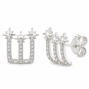 Aros con Cristal de Plata 925