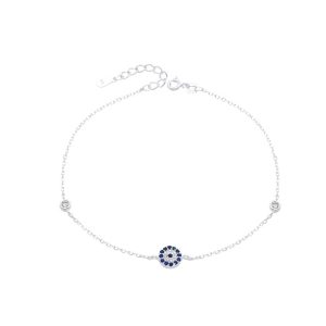 PULSERA CON CRISTAL DE PLATA 925