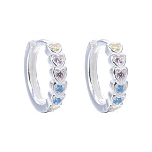 HUGGIES 12MM CRISTAL DE PLATA 925
