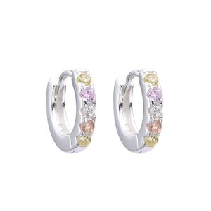 HUGGIES 12MM CRISTAL DE PLATA 925