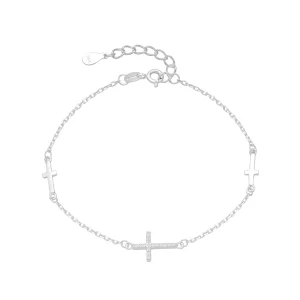 PULSERA CON CRISTALES DE PLATA 925