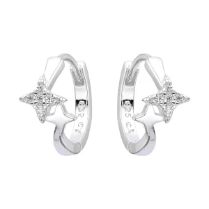 HUGGIES 12MM CRISTAL DE PLATA 925