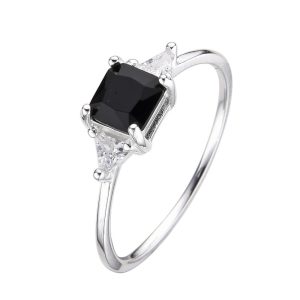 Anillo con Cristal de Plata 925